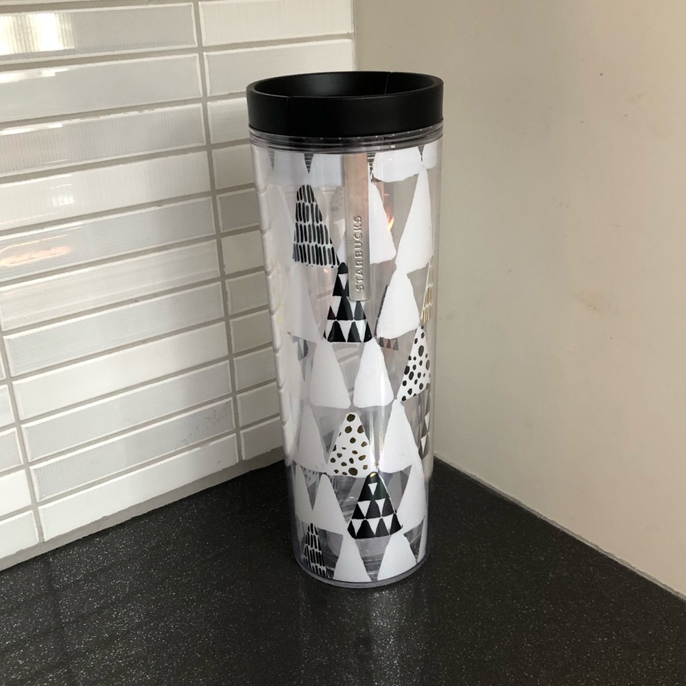 NWT Starbucks plastic Christmas tree tumbler
